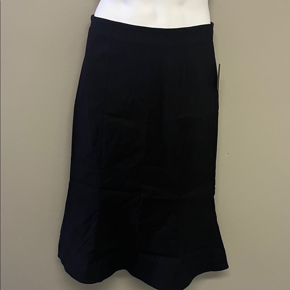 By Anthropologie Cecily Fit & Flare MIDI Skirt Maeve Black Women Skirt Medium